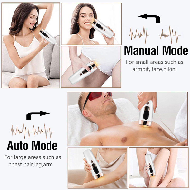 NICARE IPL Laser Epilator for Women 990000 Flashes Body Facial Bikini Αποτρίχωση Ανώδυνη Μόνιμη Μηχανή Αποτρίχωσης με Λέιζερ