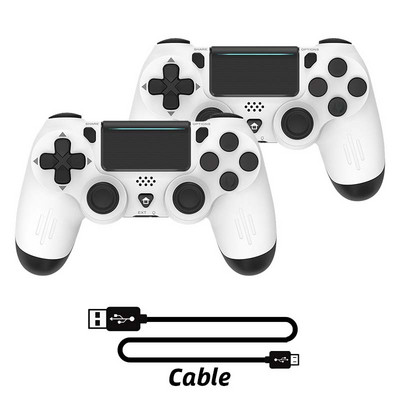 DATA FROG Controlere de jocuri fără fir Vibrații compatibile cu Bluetooth pentru Gamepad PS4 Slim/Pro Consolă Joc pentru Joystick PC