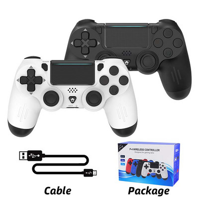 DATA FROG Controlere de jocuri fără fir Vibrații compatibile cu Bluetooth pentru Gamepad PS4 Slim/Pro Consolă Joc pentru Joystick PC