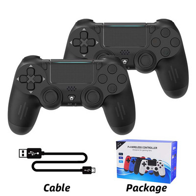 DATA FROG Controlere de jocuri fără fir Vibrații compatibile cu Bluetooth pentru Gamepad PS4 Slim/Pro Consolă Joc pentru Joystick PC