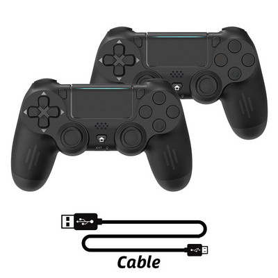 DATA FROG Controlere de jocuri fără fir Vibrații compatibile cu Bluetooth pentru Gamepad PS4 Slim/Pro Consolă Joc pentru Joystick PC