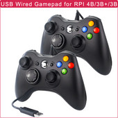 Raspberry Pi 4 USB Wired Gamepad Controller Vibration Joypad Gamepad pentru Windows 7 8 Retropie Retroflag NESPi SUPERPI Case