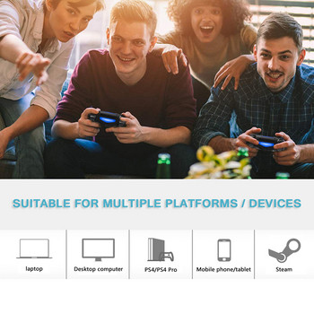 PS4 геймпад Безжичен Bluetooth контролер PS4 контролер Pengontrol за PS4/Slim/Pro PC PS3 Джойстик 6-ос