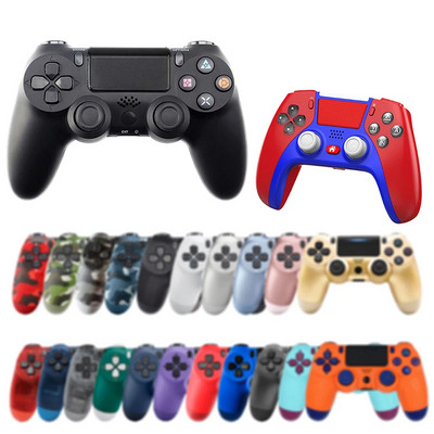 PS4 Gamepad bezvadu Bluetooth kontrolieris PS4 kontrolieris Pengontrol priekš PS4/Slim/Pro PC PS3 kursorsvira 6 ass