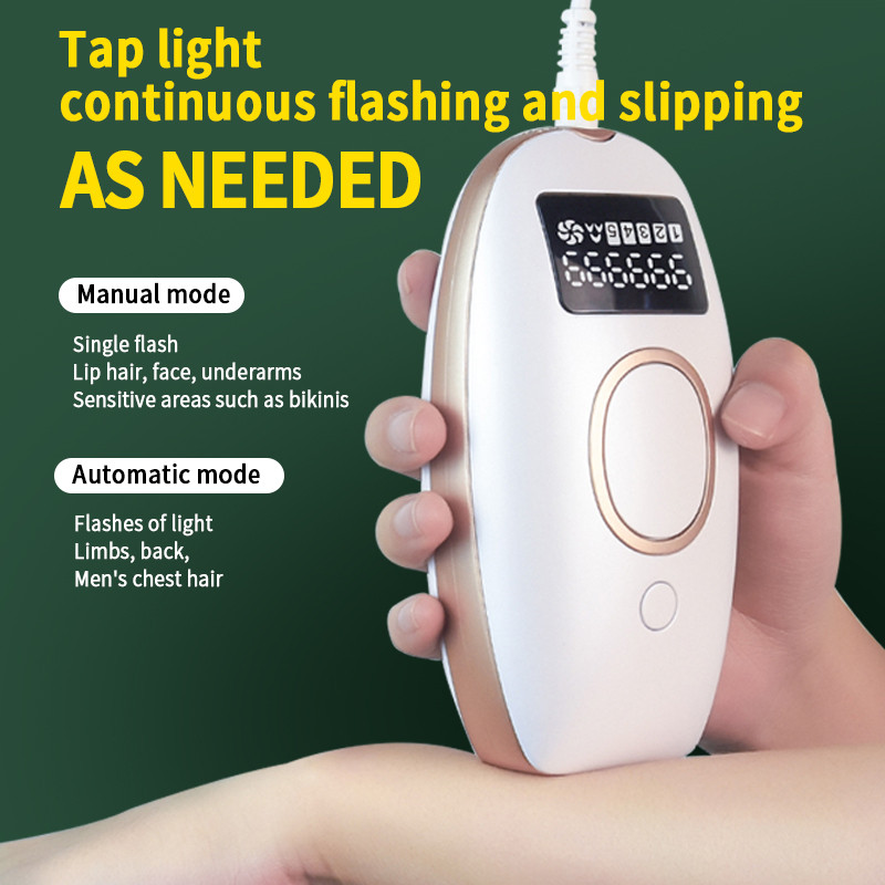Epilator cu laser Flashuri fara durere 999999 Epilarea IPL Femei Dispozitiv de indepartare permanenta a corpului facial Epilator electric cu laser