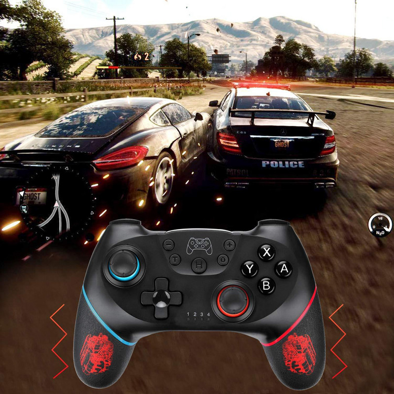 Controler comutator, controler wireless Pro pentru NS Switch Joystick pentru gamepad la distanță, vibrație turbo reglabilă, ergonomic anti-alunecare