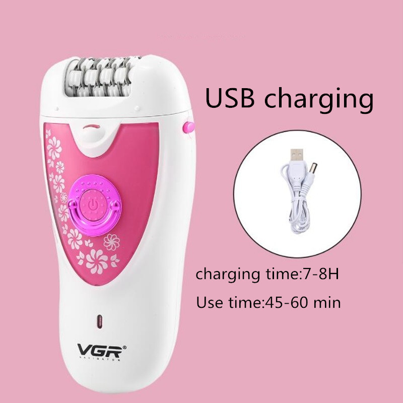 Epilator 2 ÎN 1 USB reîncărcabil pentru femei Epilator pentru îndepărtarea părului piciorului pentru corp Depilator Aparat de ras Aparat de bărbierit electric pentru femei