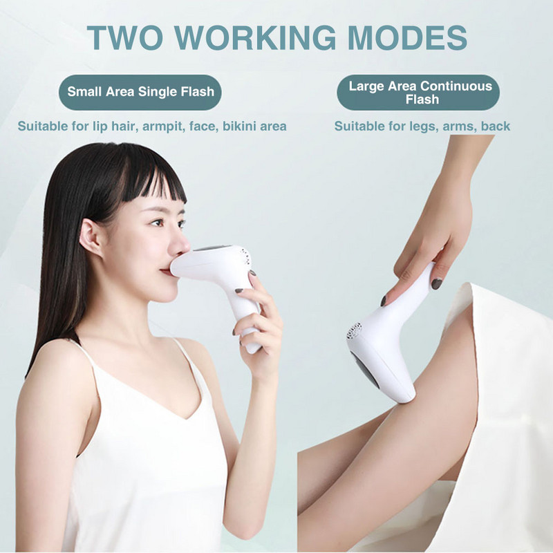 Epilator laser Ipl pentru îndepărtarea părului 900000 flash fără durere cristal permanent cu 8 niveluri de îndepărtare a părului facial pentru femei bărbați dropshipping