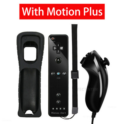 Daljinski upravljač za Wii konzolu s Motion Plus bežičnim kontrolerom za igranje Nunchuck za Nintendo WII U Control Joystick Joypad