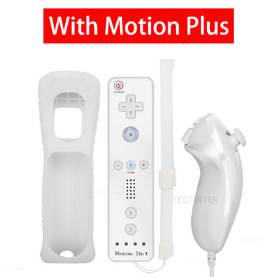 Daljinski upravljač za Wii konzolu s Motion Plus bežičnim kontrolerom za igranje Nunchuck za Nintendo WII U Control Joystick Joypad