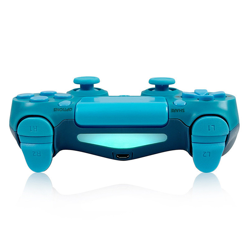 Värvikas Bluetoothi juhtmevaba mängupult kahe vibratsiooniga mängukontrolleri 6-teljelise juhtkangiga puutepaneeliga LED-valgusega mängupuldid PS4 PS3 jaoks