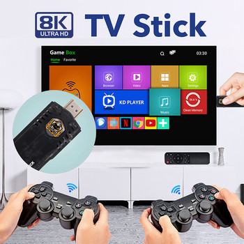Нова игрова конзола Android TV PS1/GBA Mini Arcade Rocker 4K TV игрова конзола 3000+/10000+ игри Android TV Dual System
