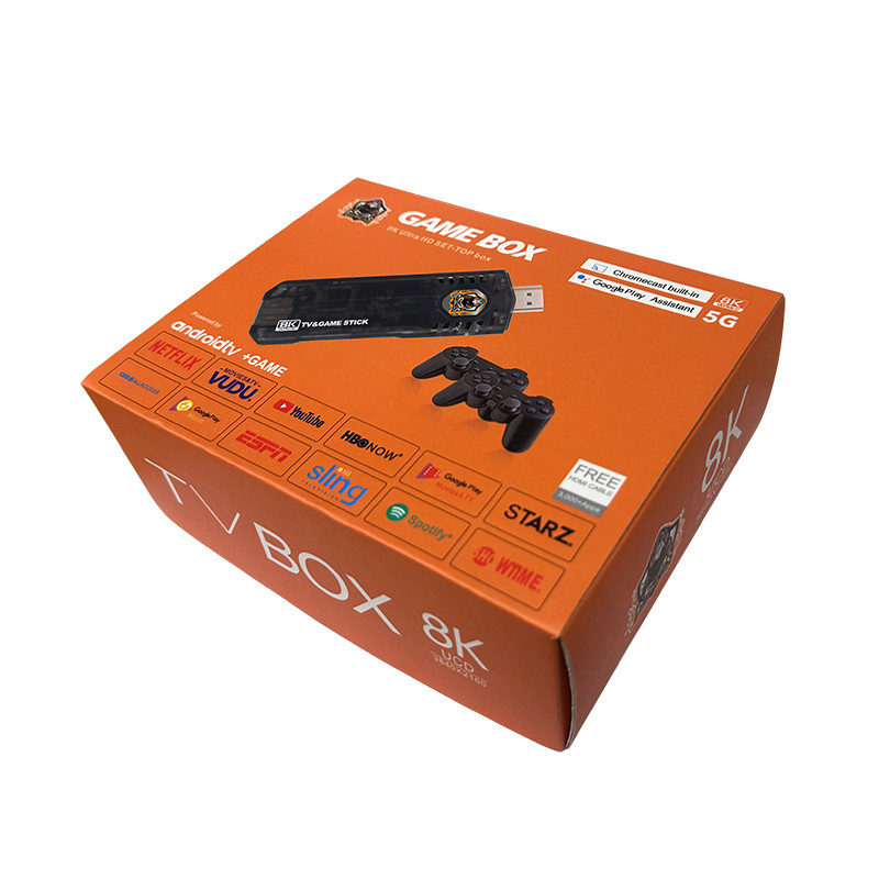 Nová herná konzola Android TV PS1/GBA Mini arkádová rockerová 4K TV herná konzola 3000+/10000+ hier Android TV duálny systém