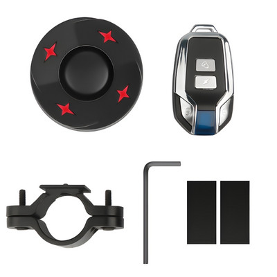 Alarm za bicikl protiv krađe, stražnje svjetlo za bicikl, USB punjenje IPX5 Vodootporno tražilo za bicikl s daljinskim za eBike motocikl