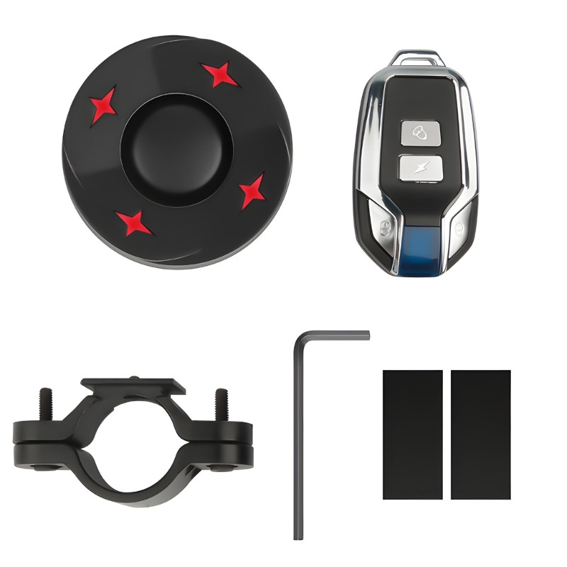 Alarm za bicikl protiv krađe, stražnje svjetlo za bicikl, USB punjenje IPX5 Vodootporno tražilo za bicikl s daljinskim za eBike motocikl