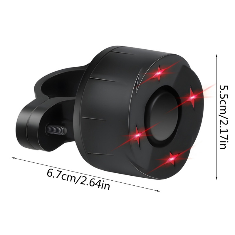 Alarm za bicikl protiv krađe, stražnje svjetlo za bicikl, USB punjenje IPX5 Vodootporno tražilo za bicikl s daljinskim za eBike motocikl