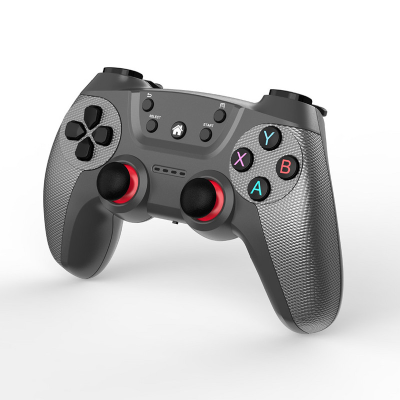 Bluetooth vezeték nélküli játékvezérlő vezérlő, teljes funkciós vibrációs 6 tengelyes joystickek Wake Up vibrációs játékvezérlő kapcsolóhoz/számítógéphez/TV-hez