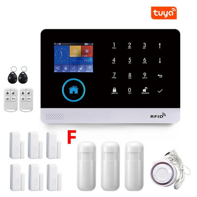 PG103 Sistem de alarmă antiefracție la domiciliu 433MHz WiFi GSM alarmă fără fir Tuya Smart House Control aplicație Smart Life Accesoriu pentru casă