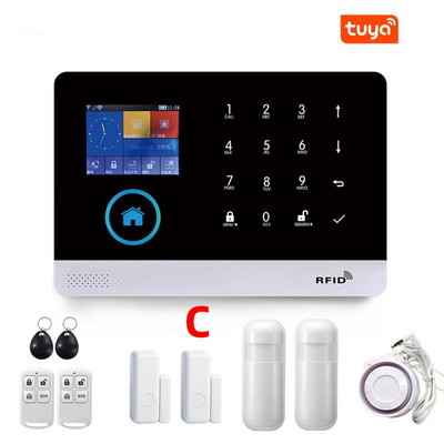 PG103 Sistem de alarmă antiefracție la domiciliu 433MHz WiFi GSM alarmă fără fir Tuya Smart House Control aplicație Smart Life Accesoriu pentru casă