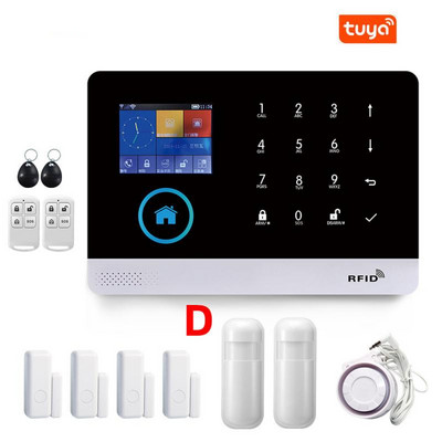 PG103 Sistem de alarmă antiefracție la domiciliu 433MHz WiFi GSM alarmă fără fir Tuya Smart House Control aplicație Smart Life Accesoriu pentru casă