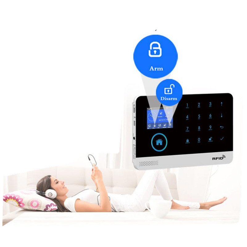 PG103 Sistem de alarmă antiefracție la domiciliu 433MHz WiFi GSM alarmă fără fir Tuya Smart House Control aplicație Smart Life Accesoriu pentru casă