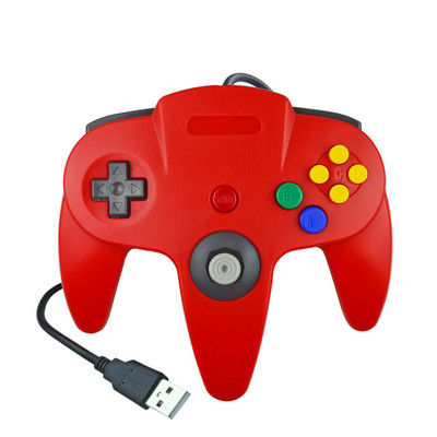 N64 USB vezetékes játékvezérlő Nintendo 64 Host N64 Controller Gamepad Joystick Classic 64 konzolos játékok Windows PC/Mac számítógéphez
