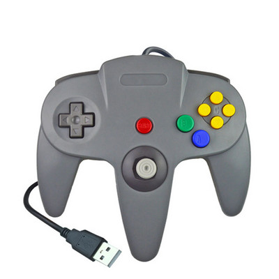 N64 USB vezetékes játékvezérlő Nintendo 64 Host N64 Controller Gamepad Joystick Classic 64 konzolos játékok Windows PC/Mac számítógéphez