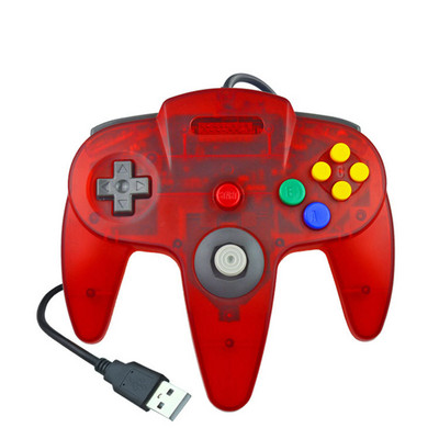 N64 USB vezetékes játékvezérlő Nintendo 64 Host N64 Controller Gamepad Joystick Classic 64 konzolos játékok Windows PC/Mac számítógéphez