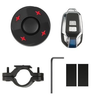 N58E Alarm za bicikl protiv krađe s daljinskim upravljačem, stražnje svjetlo za bicikl, tražilo za bicikl, punjivo za eBike, cestovni bicikl, motocikl