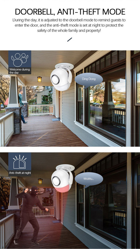 EU Tuya Smart Home Security Σύστημα συναγερμού WIFI λειτουργεί με Alexa 125dB ανιχνευτής PIR Αισθητήρας πόρτας/παραθύρου Wireless App Διαρρήκτη