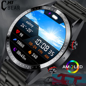 2022 Nou ECG + PPG Ecran AMOLED Ceas inteligent Bluetooth Apel Music player Ceas de bărbați Sport Impermeabil Ceas inteligent de lux pentru bărbați + cadou