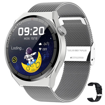 Нов смарт часовник NFC 2022 Безжично зареждане Smartwatch Bluetooth разговори Часовници Мъже Жени Фитнес гривна Персонализиран циферблат+КУТИЯ