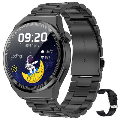 Нов смарт часовник NFC 2022 Безжично зареждане Smartwatch Bluetooth разговори Часовници Мъже Жени Фитнес гривна Персонализиран циферблат+КУТИЯ