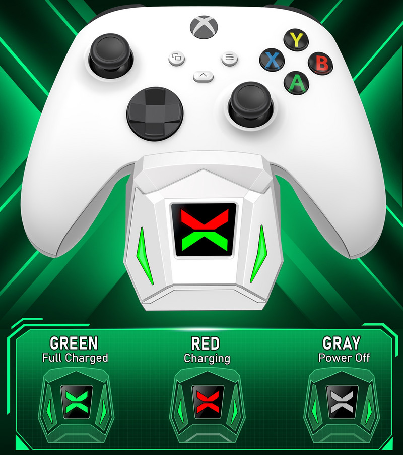 Încărcător controler pentru Xbox One X/S cu baterii 2x2550mAh Stație de andocare de încărcare rapidă pentru Xbox Series X/Xbox Series S Gamepad