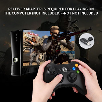 Για Xbox 360 Gamepad 2.4G Ασύρματο χειριστήριο με έλεγχο δέκτη υπολογιστή για Microsoft Xbox 360 Game Joystick για υπολογιστή win7/8/10