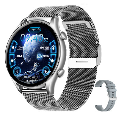 Nou 360*360 HD Ceas inteligent Apeluri Bluetooth Ceas inteligent pentru bărbați, femei, sport, fitness, brățară, ceas personalizat, față, somn, ritm cardiac