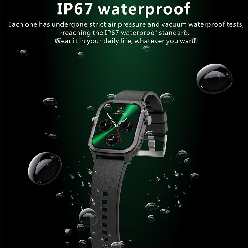 2023 Novi pametni sat s Bluetooth pozivima za muškarce Mjerač otkucaja srca Krvni tlak Fitness narukvica Sportska vodootporna ženska pametna sat za muškarce