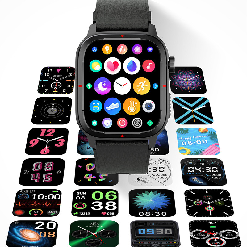 2023 Novi pametni sat s Bluetooth pozivima za muškarce Mjerač otkucaja srca Krvni tlak Fitness narukvica Sportska vodootporna ženska pametna sat za muškarce