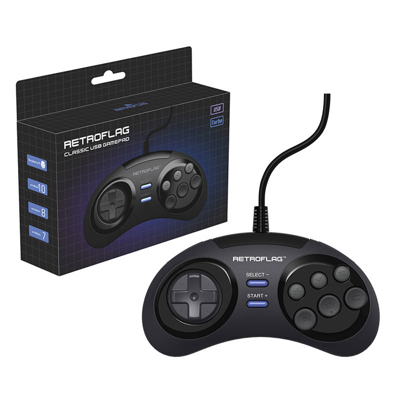 1 sau 2 buc. Controller Gamepad USB cu fir Retroflag pentru Rasbperry Pi 4 B/MEGAPi/NESPi/SUPERPi Carcasa/PC/Switch Windows Game Control