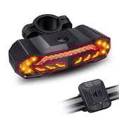 Alarm za bicikl, stražnje svjetlo za zaštitu od krađe, USB punjivo, vodootporno stražnje svjetlo za bicikl, upozorenje na žmigavce, svjetlo kočnice