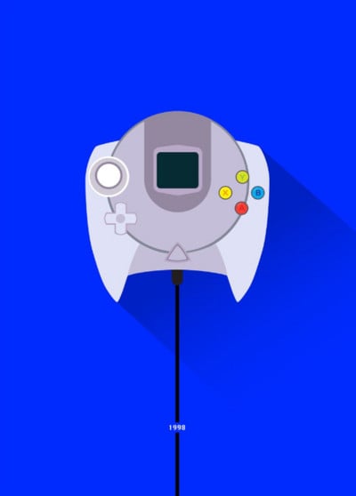 Πολύχρωμο χειριστήριο παιχνιδιών Gamepad PS4 Canvas Painting Αφίσες και εκτυπώσεις τοίχου για διακόσμηση σπιτιού σαλονιού