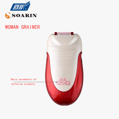 Epilator electric KEMEI 2 în 1 pentru femei, roșu, reîncărcabil, pentru îndepărtarea părului, roată Formula aparat de ras pentru femeie Aparat de bărbierit pentru față și corp