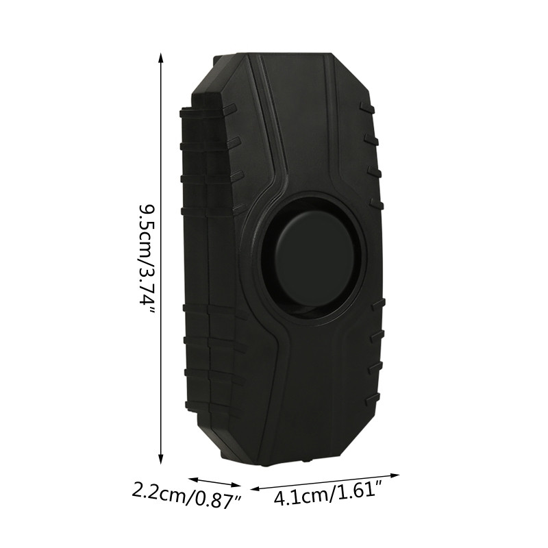 Alarmă de bicicletă rezistentă la apă, 113 dB, reglabilă pentru bicicletă E-Bike mașină Timp lung de așteptare