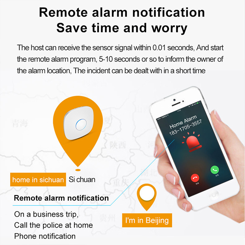 Kit sistem de alarmă pentru securitate la domiciliu fără fir 4G Tuya Alertă inteligentă de la distanță 120dB Sunet mare 433Mhz Senzor de mișcare PIR Detector de ușă deschisă