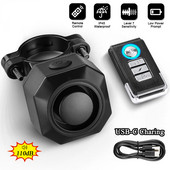 2022 Nouă alarmă fără fir, impermeabilă, pentru bicicletă, cu vibrații, cu încărcare USB, telecomandă, pentru motocicletă, bicicletă electrică, alarmă antifurt de securitate