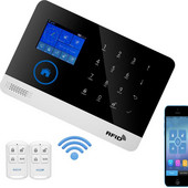 SIM Gsm Home Rfid Antifurt Securitate Aplicație Tuya fără fir Tastatură tactilă LCD Wifi Gsm Sistem de alarmă Kit senzor Rusă, Spaniolă