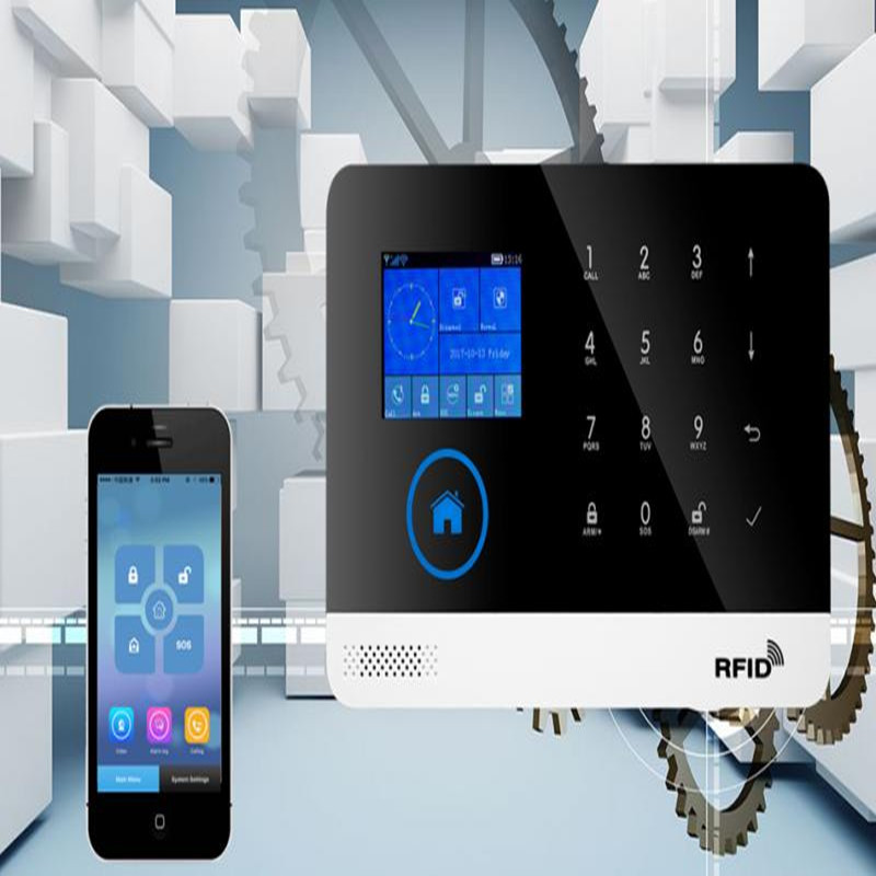 SIM Gsm Home Rfid Antifurt Securitate Aplicație Tuya fără fir Tastatură tactilă LCD Wifi Gsm Sistem de alarmă Kit senzor Rusă, Spaniolă