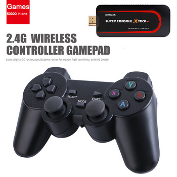 2.4G безжичен контролер за игрова конзола Viedo Геймпад за PSP/PS1/N64/DC с 360° джойстик, подходящ за Super Console X Pro