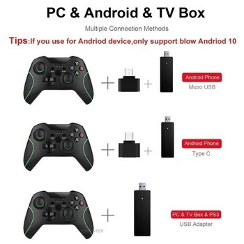 2.4G безжичен контролер за игри за One for Series XS Геймпад за Android PC Джойстик за Controle Joypad Безплатна доставка