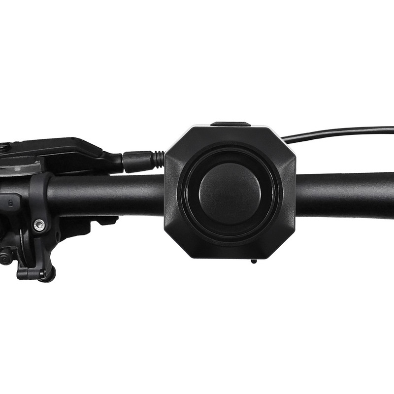 NineLeaf Alarma pentru biciclete Mini alarma antiefracție rezistentă la apă 229ft Telecomandă Încărcare USB 110db pentru motocicletă